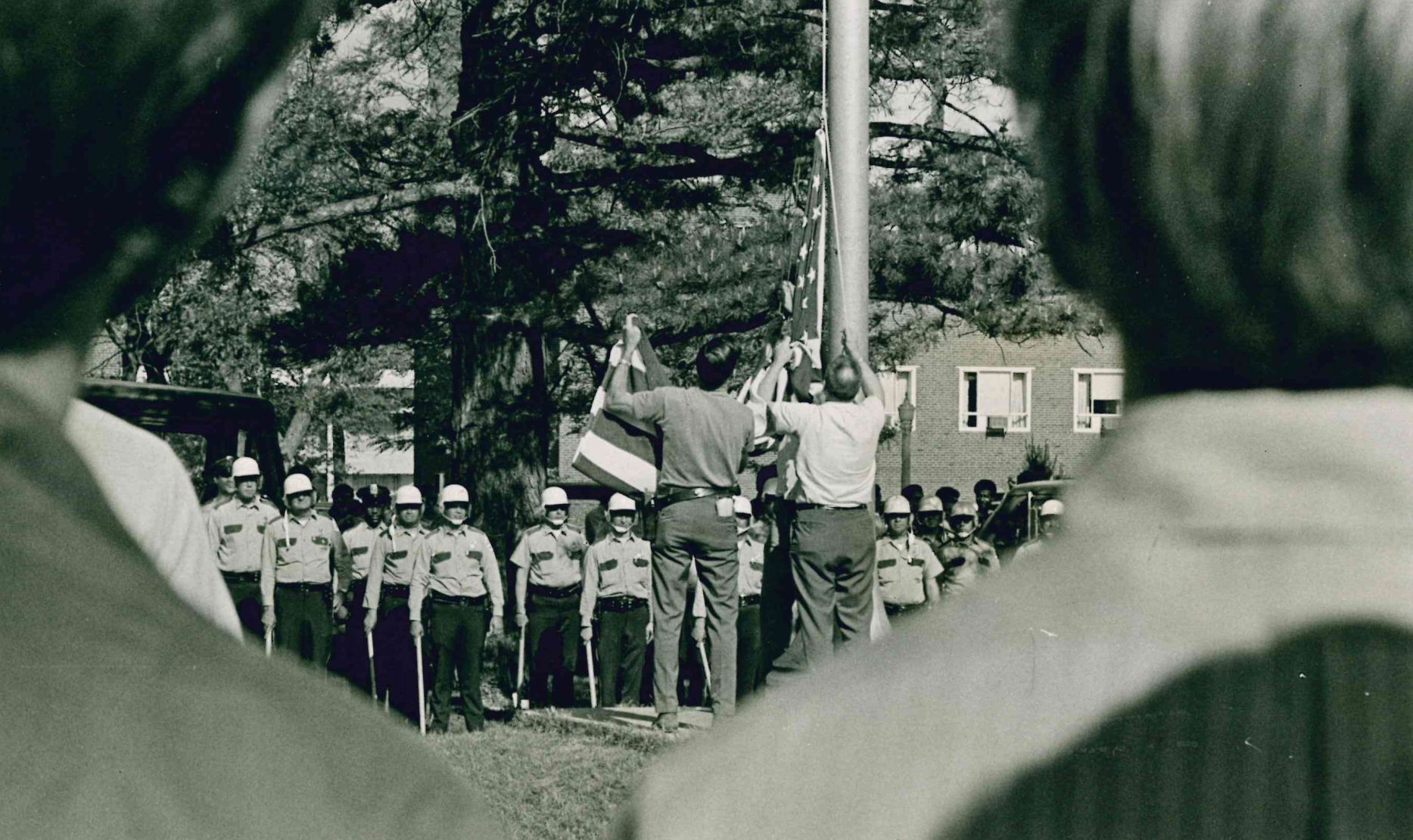 Flag brought down for the birthday of Malcolm X